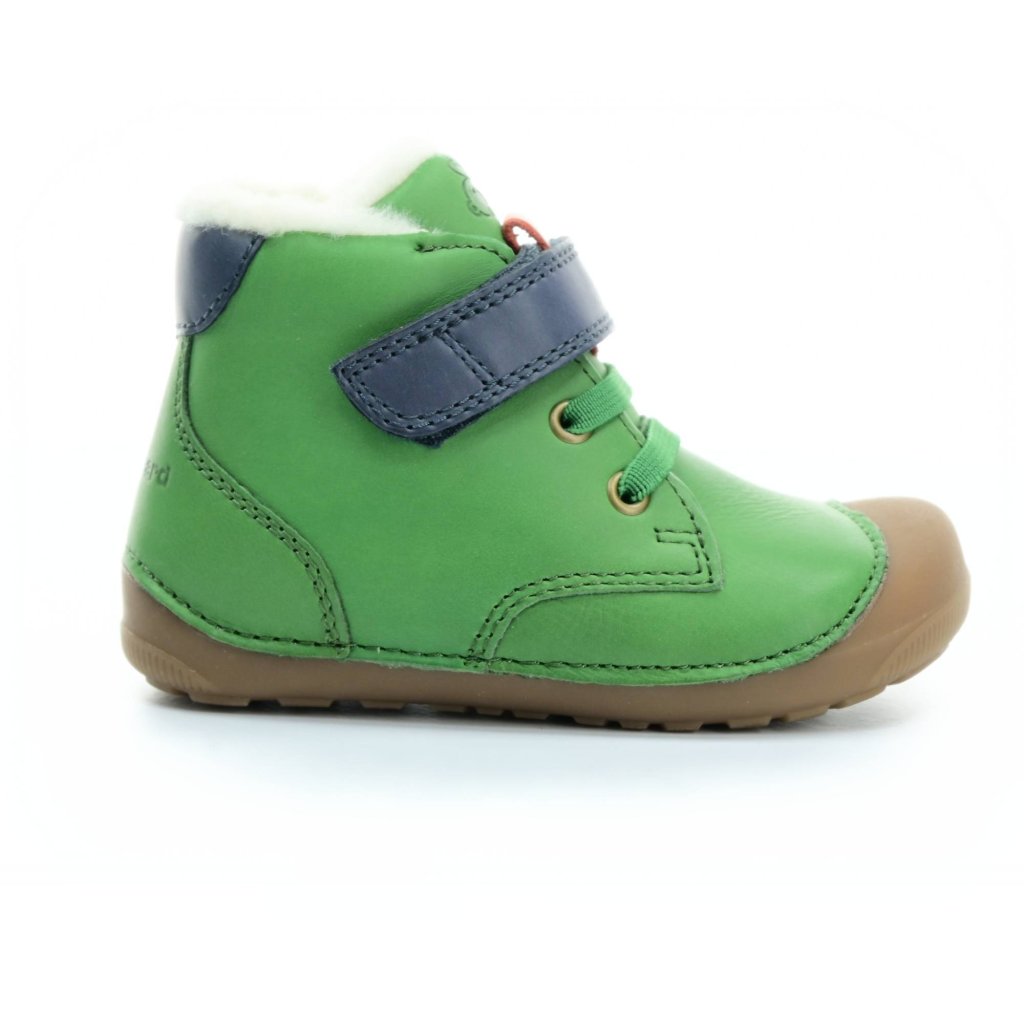 Bundgaard Petit Mid Winter Lace Green grüne Barfuß-Stiefeletten