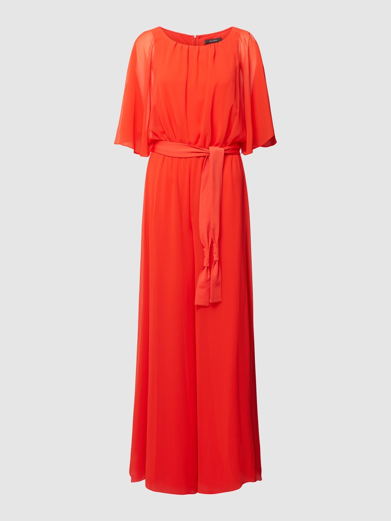 Jumpsuit mit Taillengürtel in orange