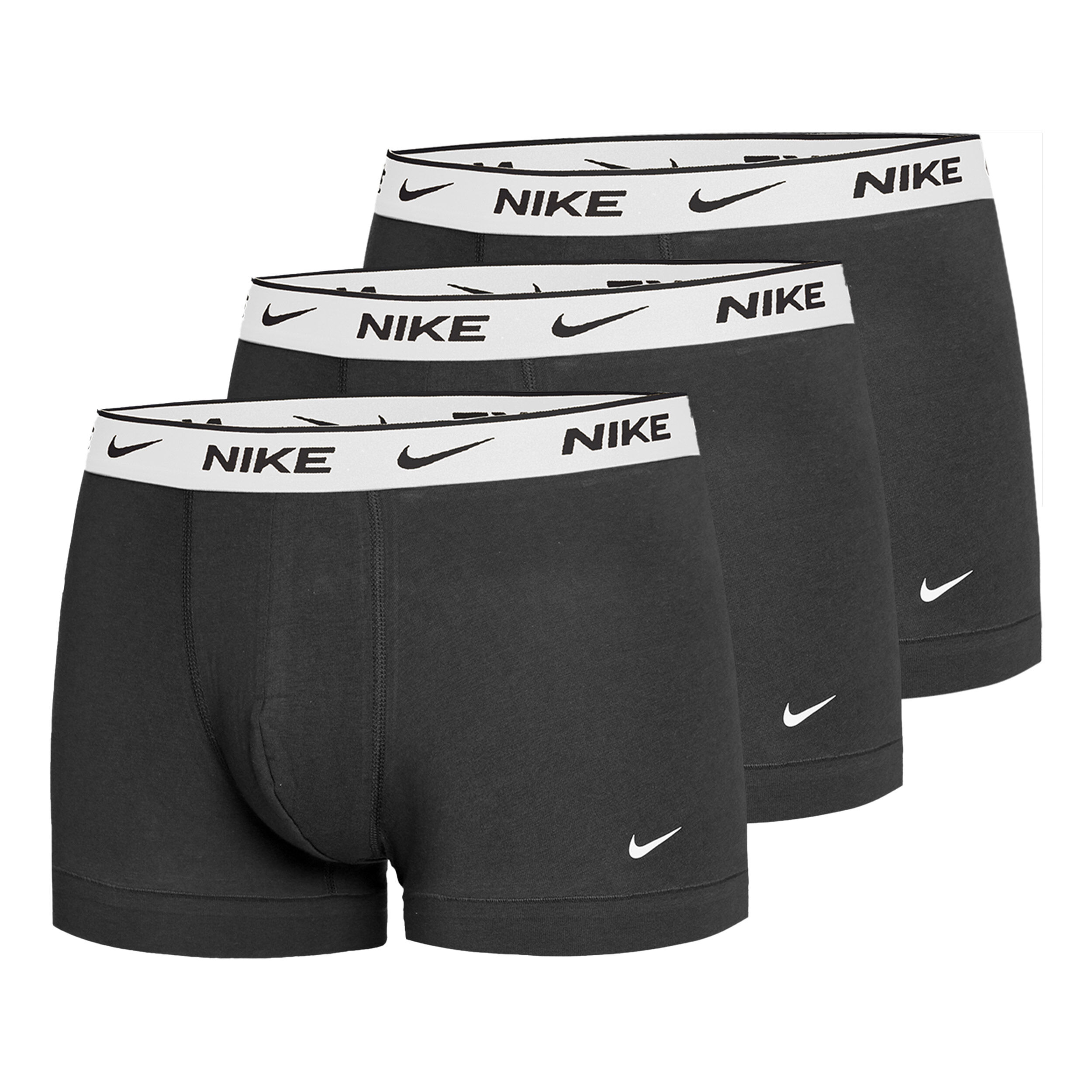 Everyday Cotton Strech Boxer Trunk Boxer Short 3er Pack Herren - Schwarz, Weiß