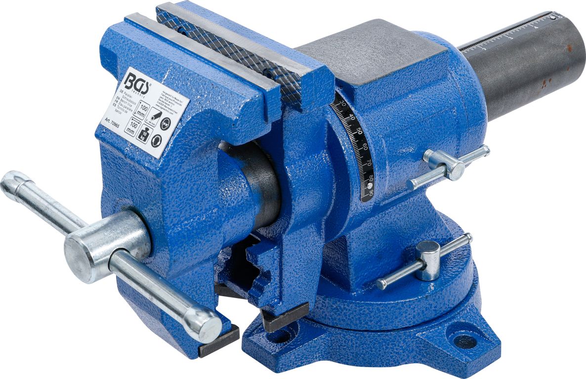 BGS 70965 Škripac stezne čeljusti 100 mm okretne za 360°