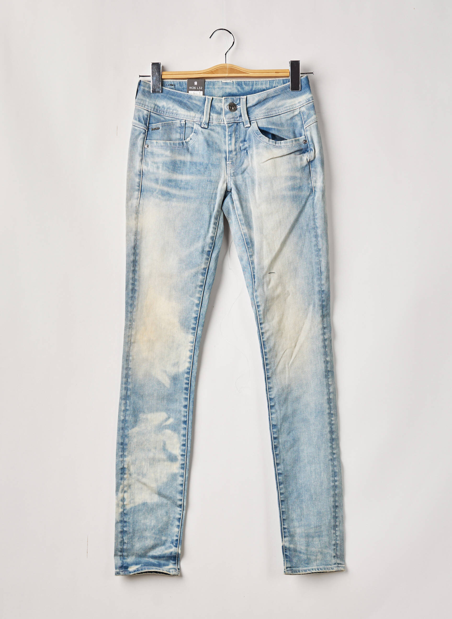 G Star Jeans Skinny Femme couleur bleu