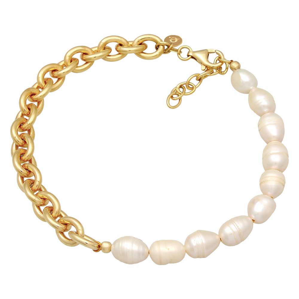 Elli PREMIUM Elli PREMIUM Bracelet de Cheville Femmes Bracelet de Cheville Maillons Baroque av Bijoux