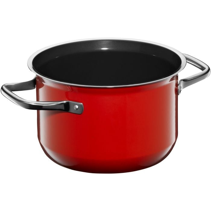 Fusiontec Compact Kochtopf mit Glasdeckel, 18 cm, Red