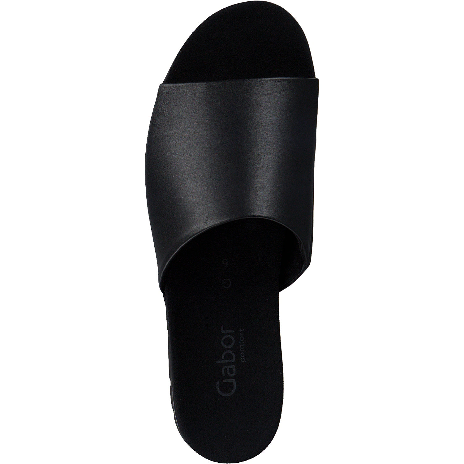 Gabor York 82.880, Plateau-Pantoletten, Damen, Schwarz
