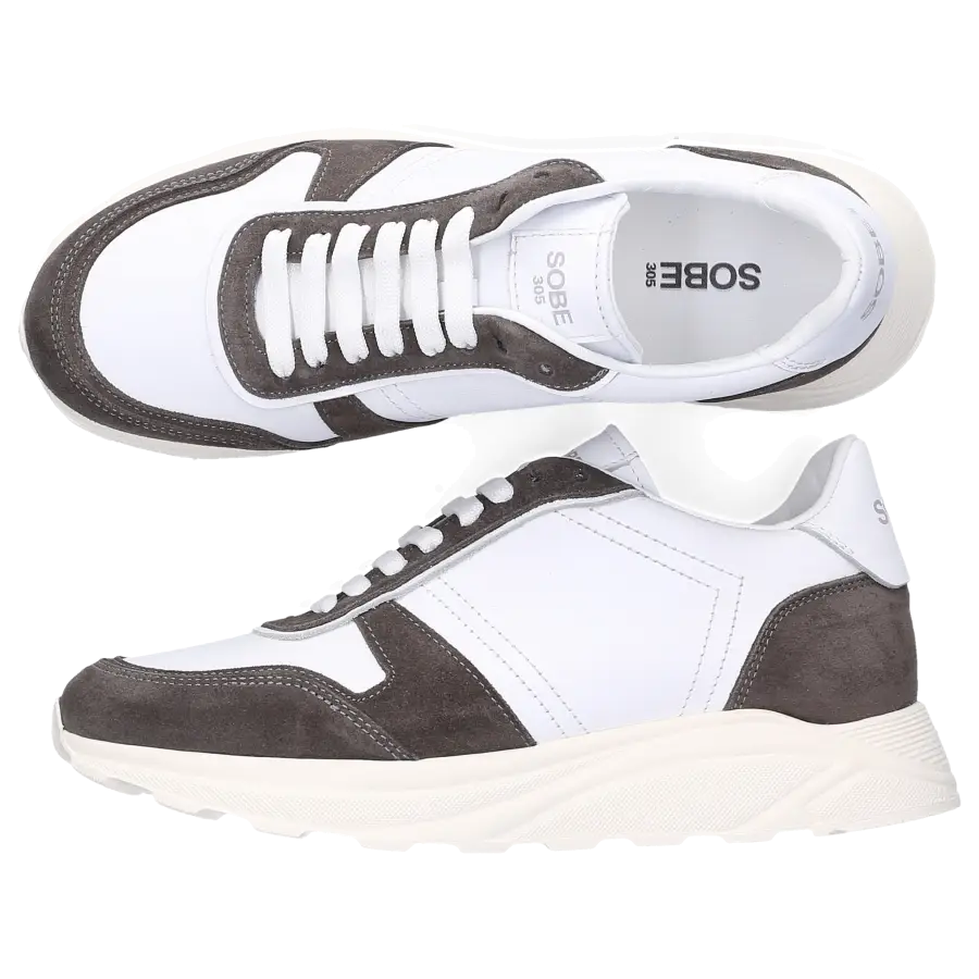 305 SOBE - Sneaker low SPRINT Kalbsleder - weiß
