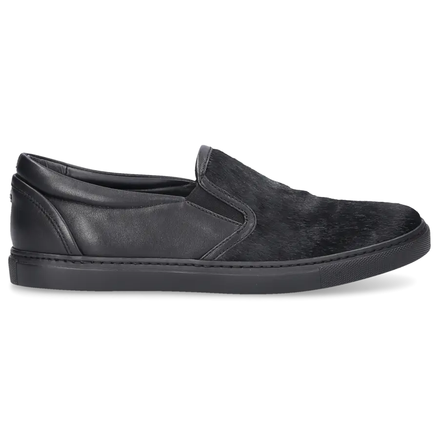 Dsquared2 - Slip Ons Kalbsleder Pony schwarz - schwarz