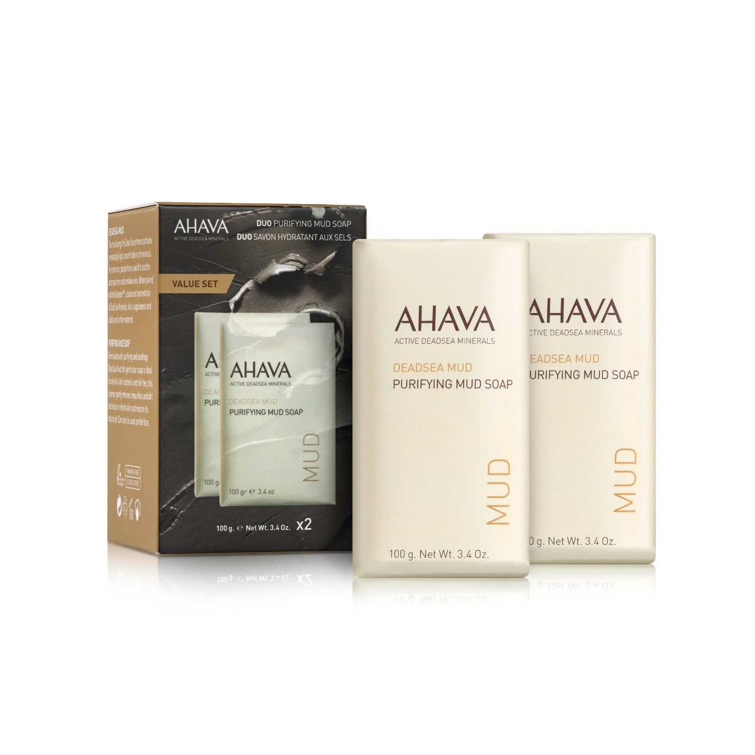 AHAVA Duo dvostruko pročišćavajući blatni sapun r