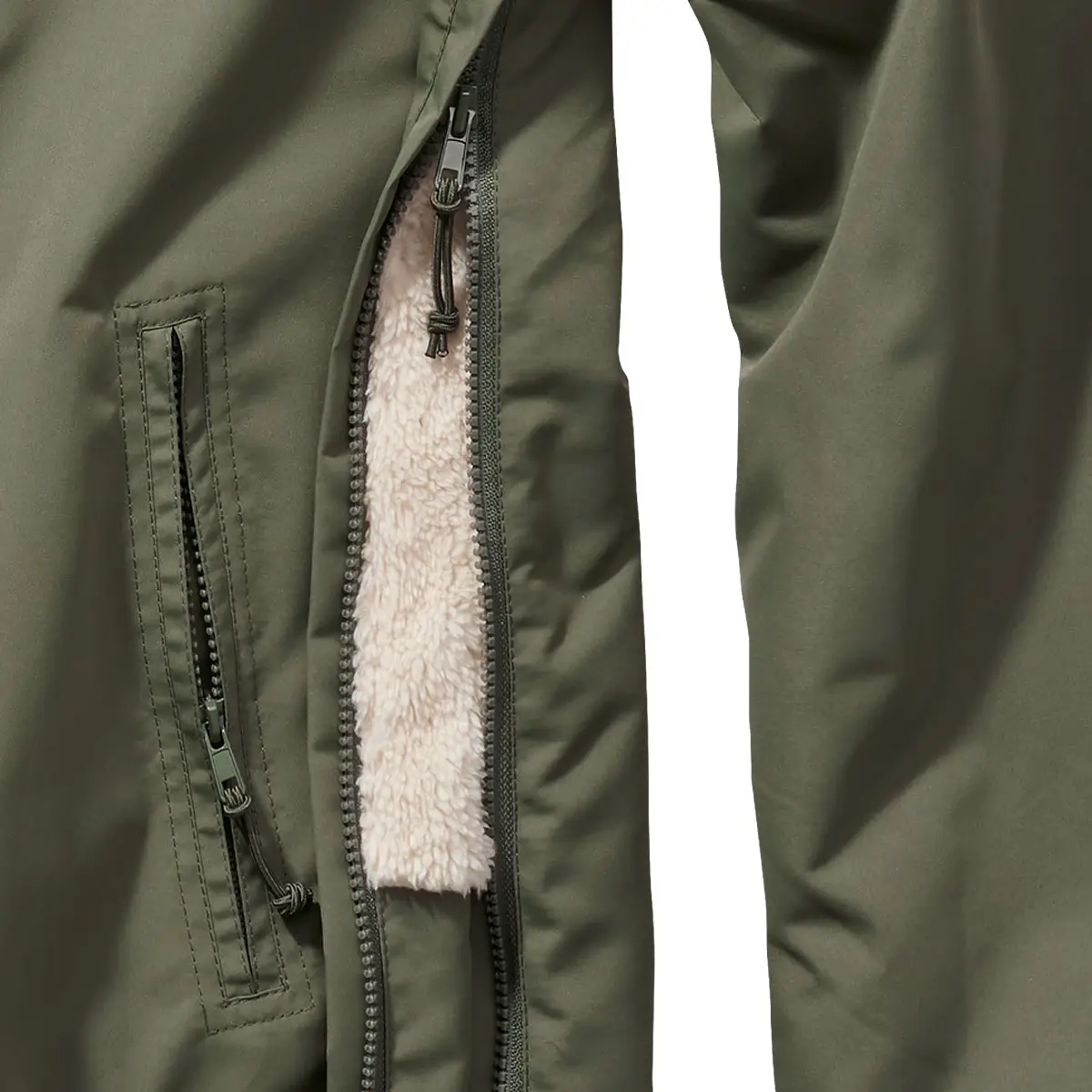 Windbreaker Sherpa oliv