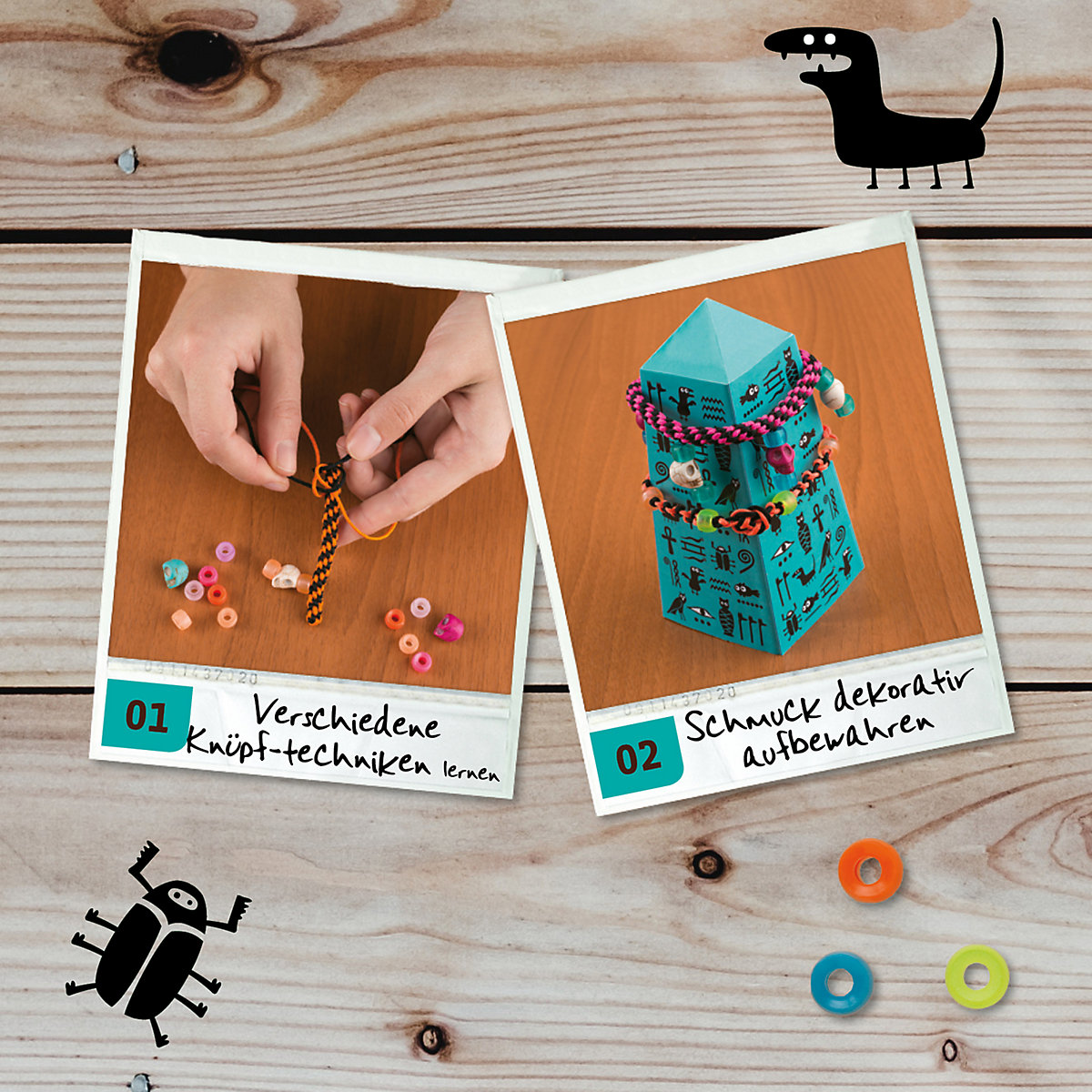 Bastelbox Armbänder knüpfen