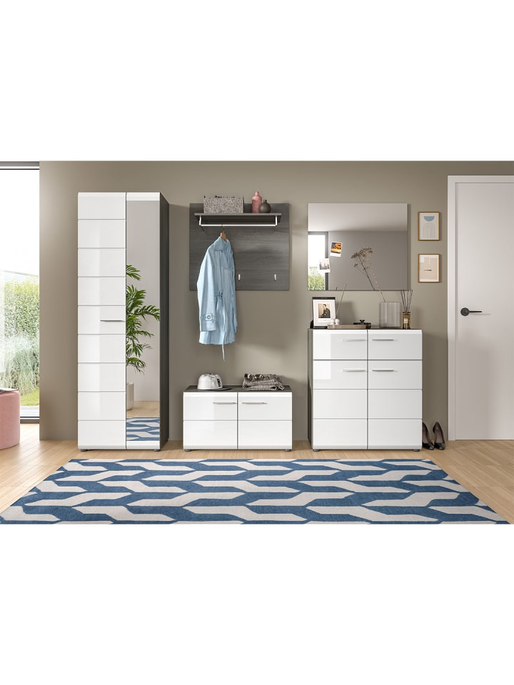 ebuy24 Garderobenmöbel Salsa Weiß 250 x 37 cm günstig kaufen onesize