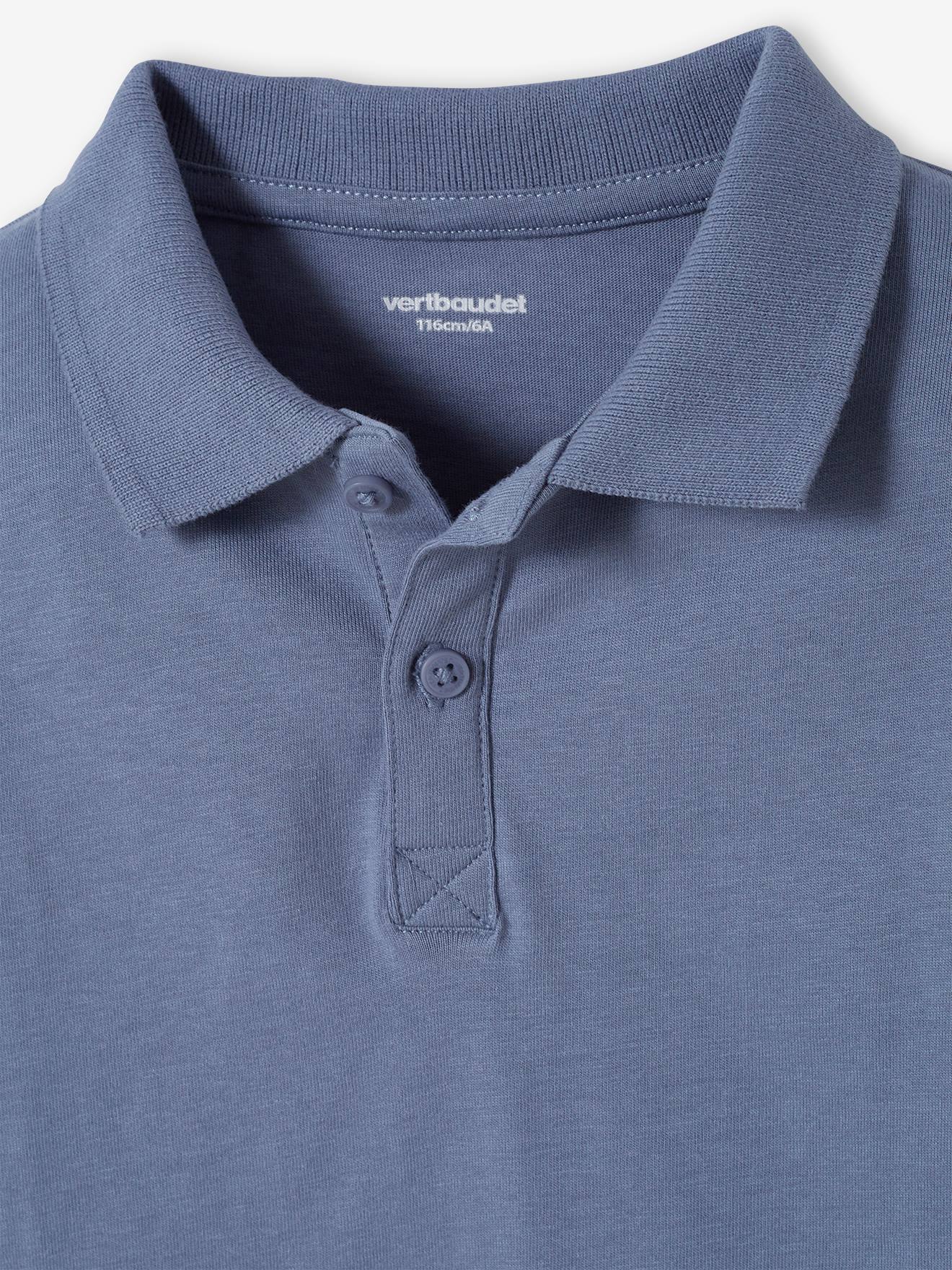 Lot de 2 polos garçon manches longues lot gris