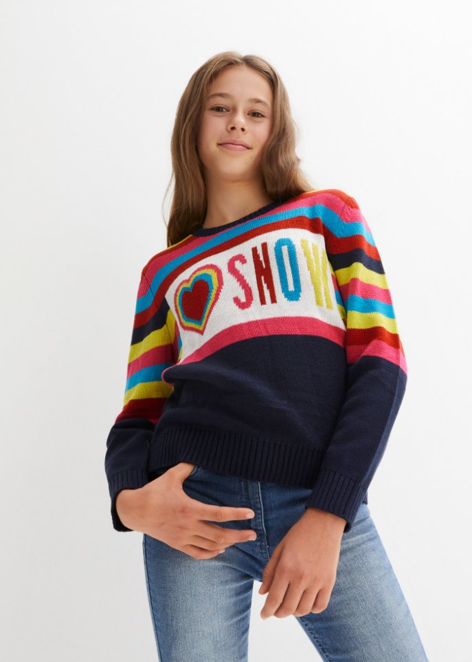Mädchen Strickpullover