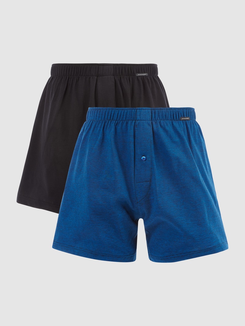 Boxershorts aus Jersey im 2er-Pack in jeans meliert