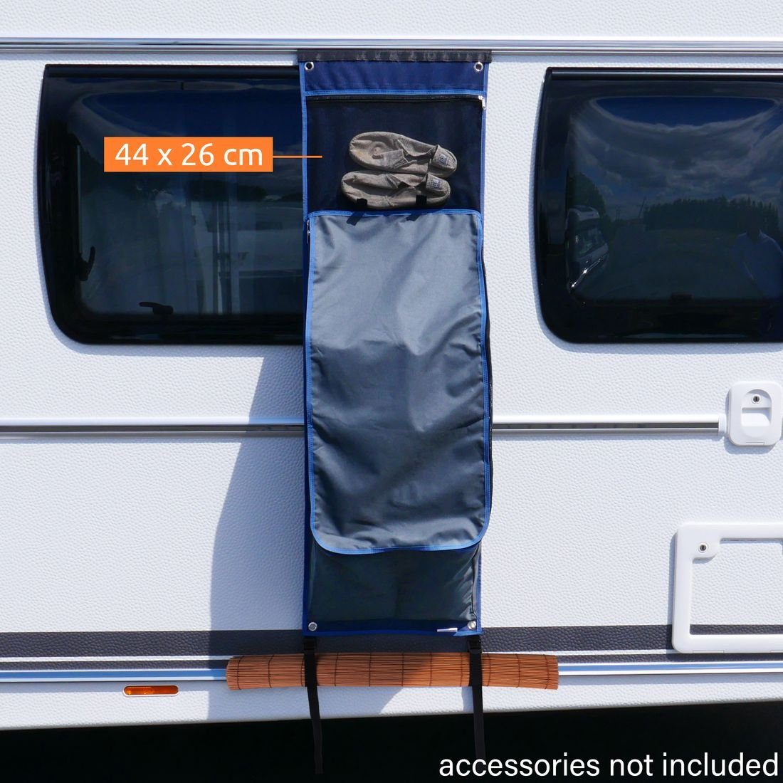 yourGEAR Vorzelt yourGEAR Caravan Organizer Shoe Hängeregal Vorzelt Wohnwagen 140x45cm, Personen: 0
