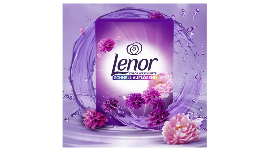 Lenor Colorwaschmittel Pulver Amethyst Blütentraum schnell auflösend 6 kg