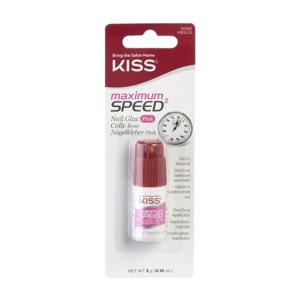 Kiss Maximum Speed Rózsaszín Körömragasztó