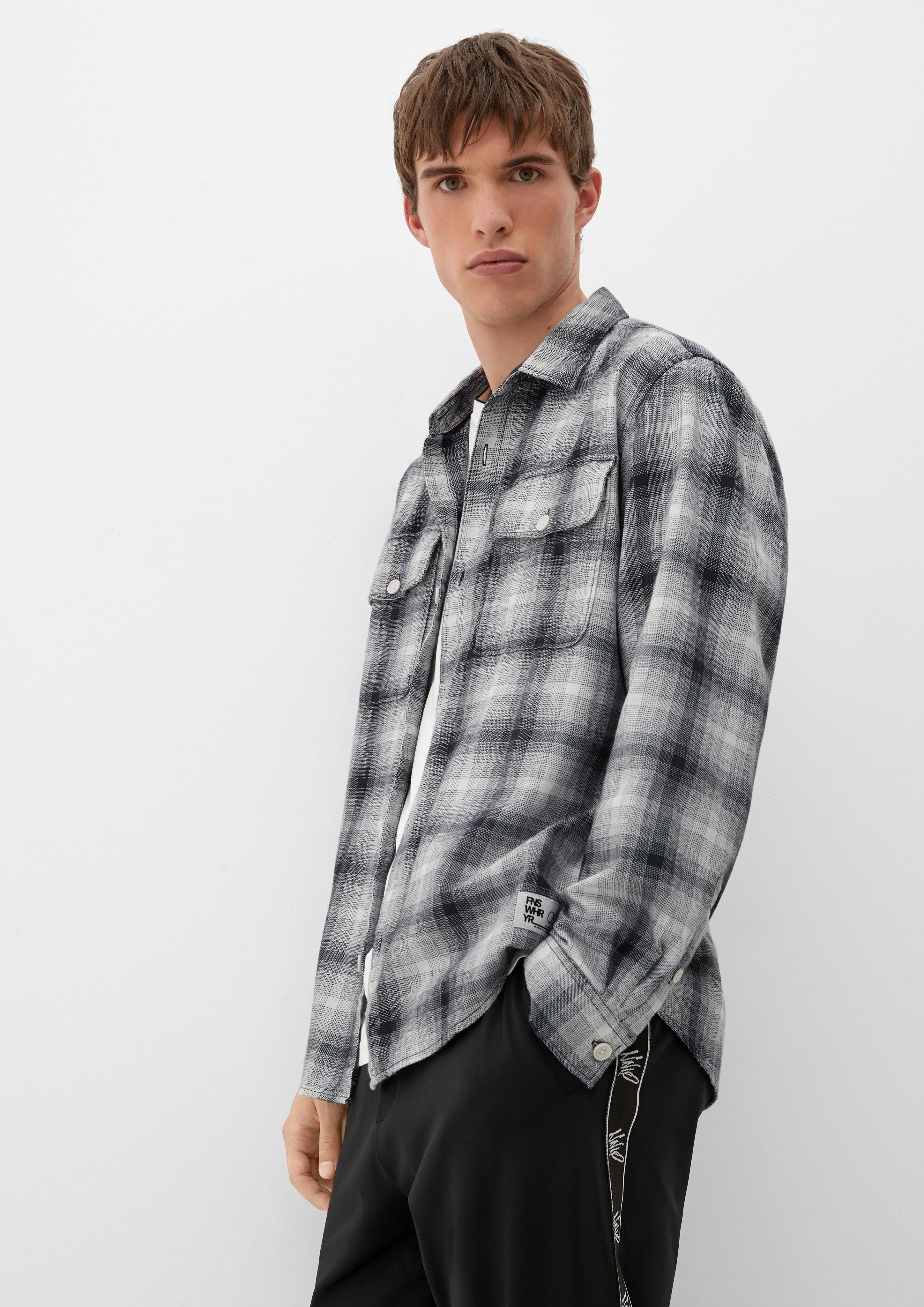 QS x JAMULE Flanellhemd mit Karomuster  2127144-98N0