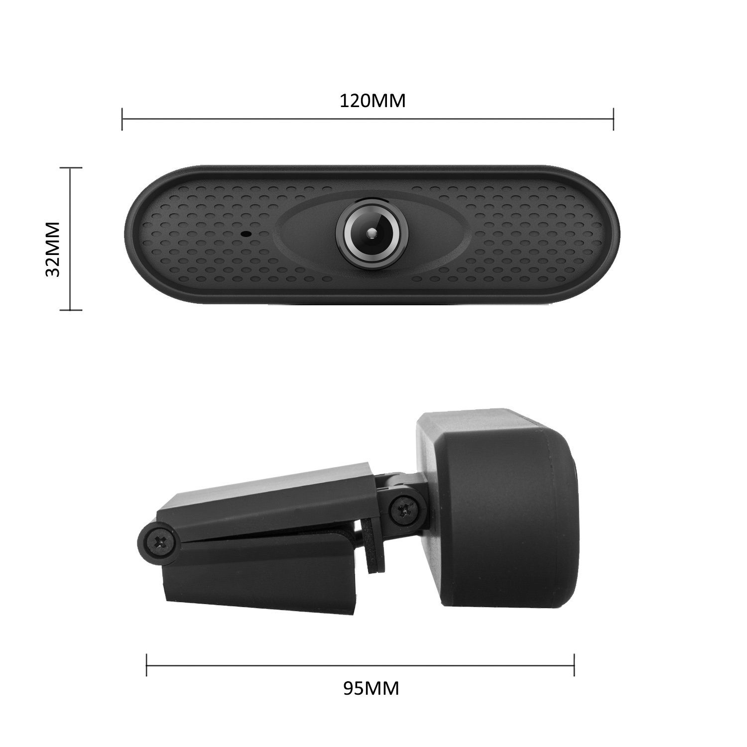 NanoRS RS680 Full HD-Webcam (Schönheitseffekt-Funktion, Omnidirektionale Mikrofone, Manueller Fokus)