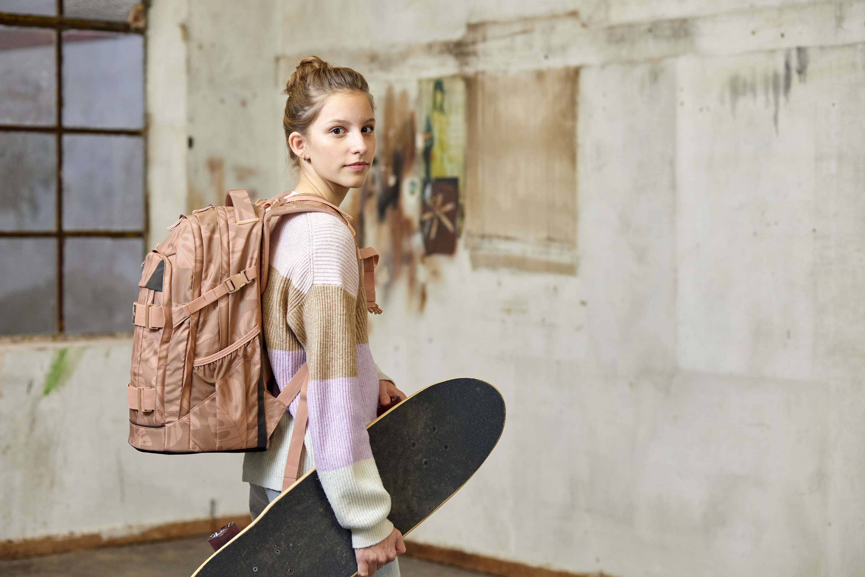 Schulrucksack - BOLD Origin Leaves, Karamell