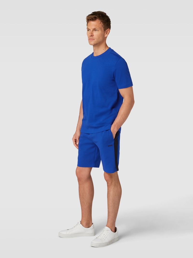Sweatshorts mit Galonstreifen Modell 'Headlo' in royalblau