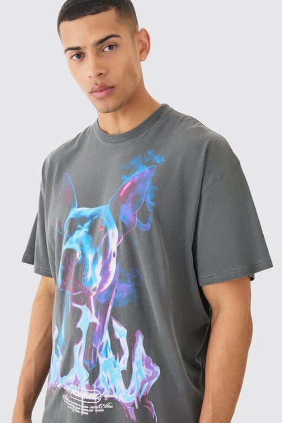 Oversize T-Shirt mit Print