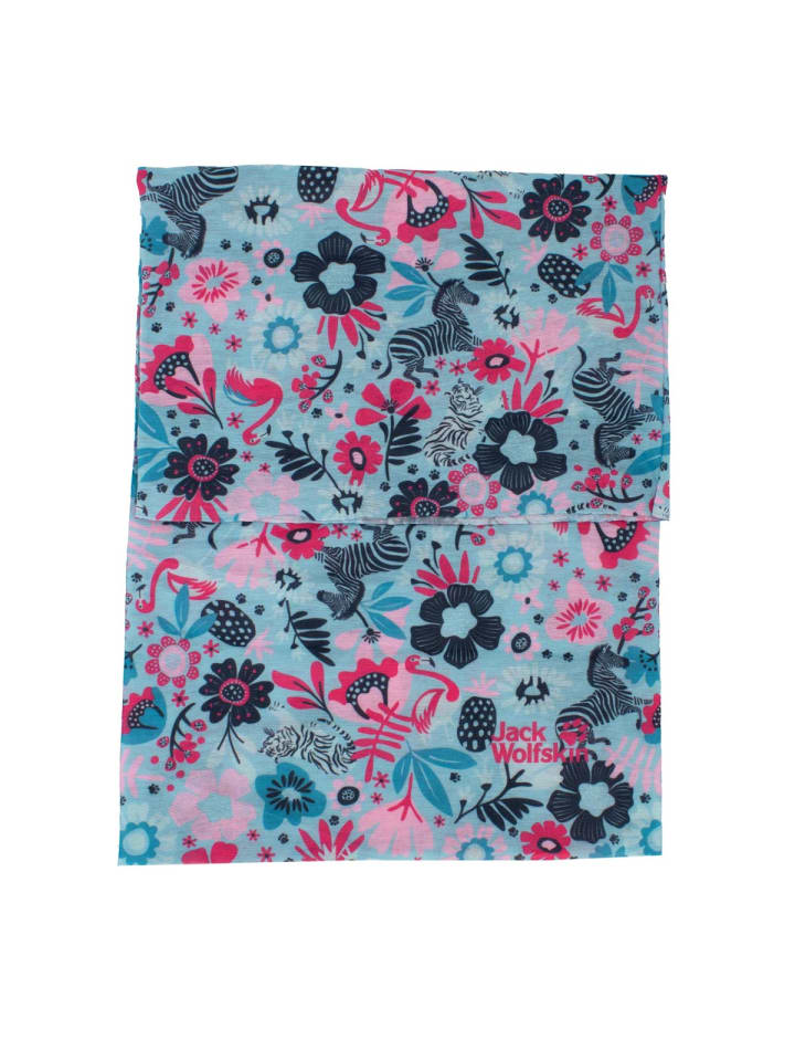 Jack Wolfskin Accessoires Print Headgear Tube Neck Warmer in Blau günstig kaufen onesize