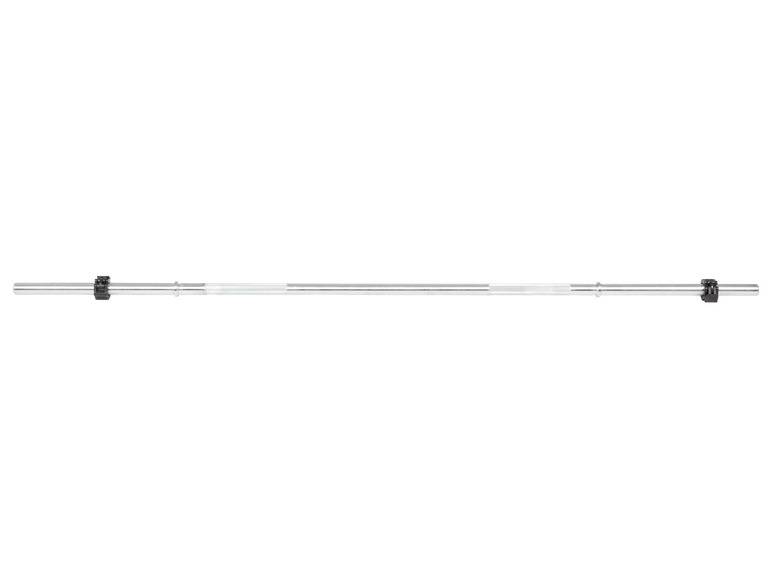 CRIVIT Langhantelstange, 180 cm, mit 2 Klemmverschlüssen