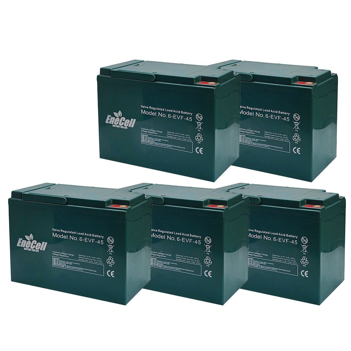 ENECELL Akku - 60V 45AH für e-Lizzy Stormborn econelo ecabino Akkupacks 45000 mAh (60 V), Erweiterungsakkus