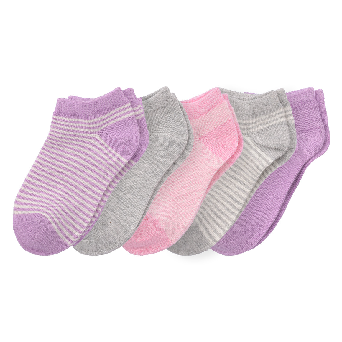 5 Paar Baby Sneaker-Socken im Muster-Mix