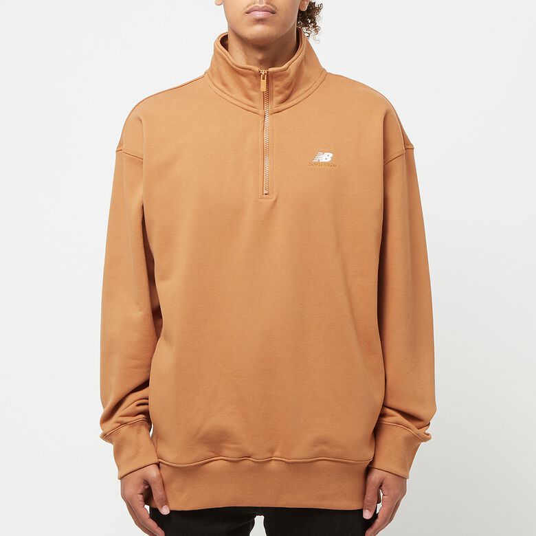New Balance Athletics Remastered French Terry 1/4 Zip tobacco