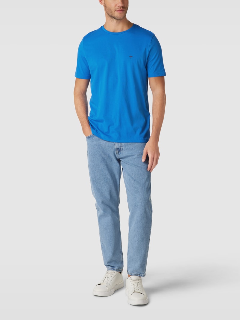 T-Shirt mit Logo-Print in ozean blau