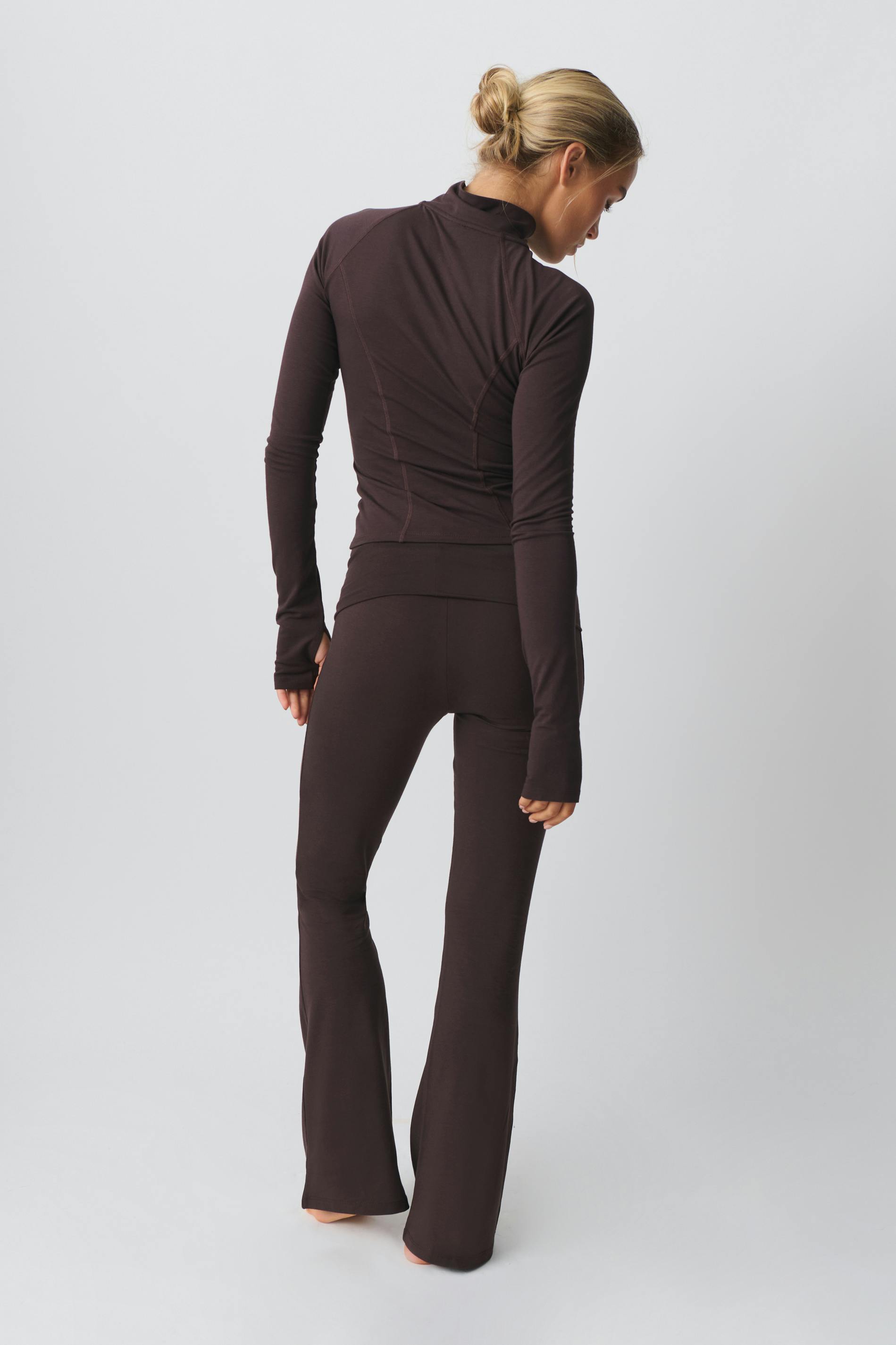 Soft touch folded trouser