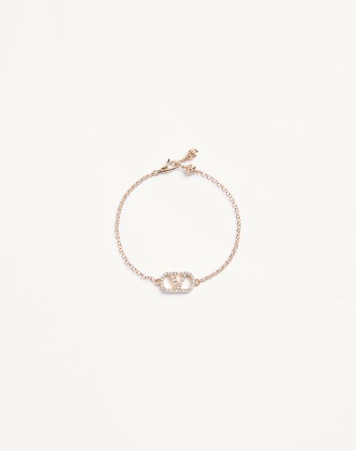 Pulseira exclusiva VLogo em metal e cristais Swarovski®
