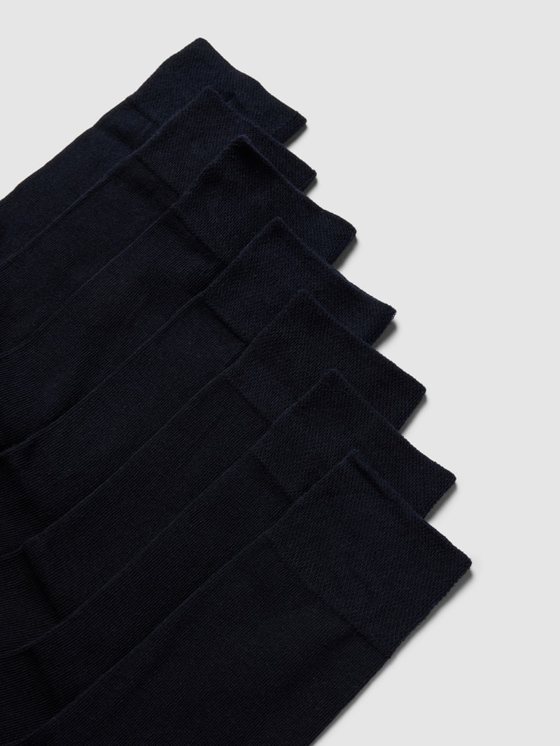 Socken mit Label-Stitching im 7er-Pack Modell 'Sensitiv' in marineblau
