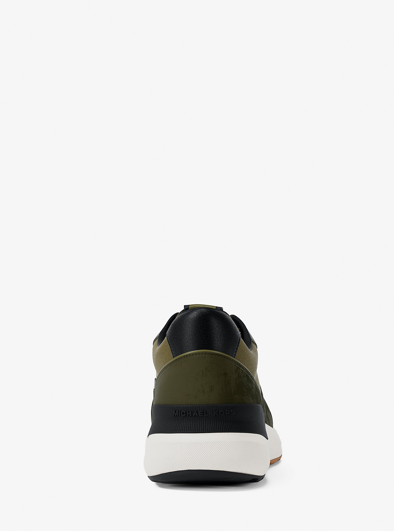 Trevor joggesko i skinn og snøring i twill – IVY MULTI