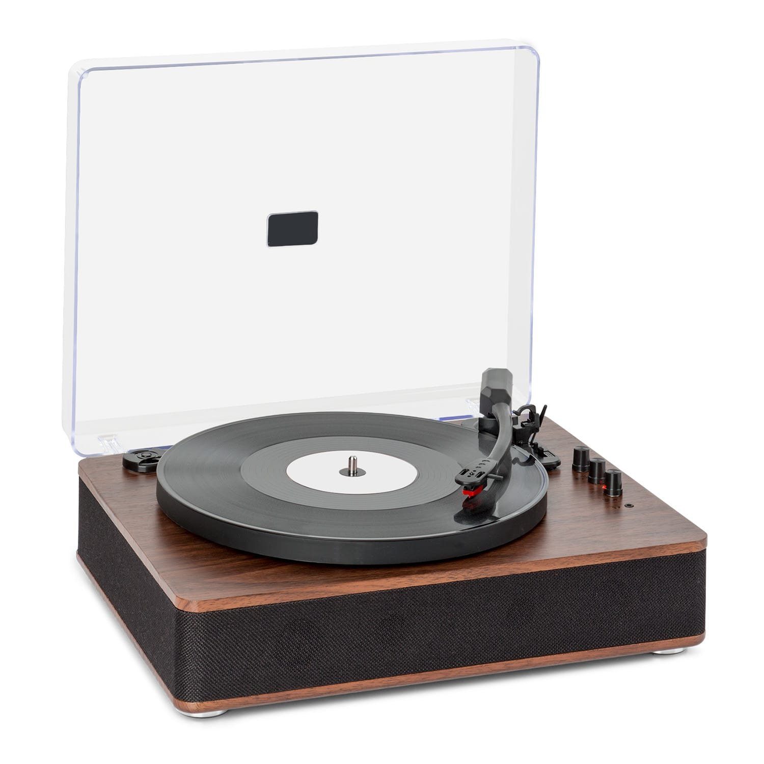 Auna TT-Classic Plus Plattenspieler (Riemenantrieb, Bluetooth, Schallplattenspieler mit Lautsprecher Vinyl Plattenspieler)