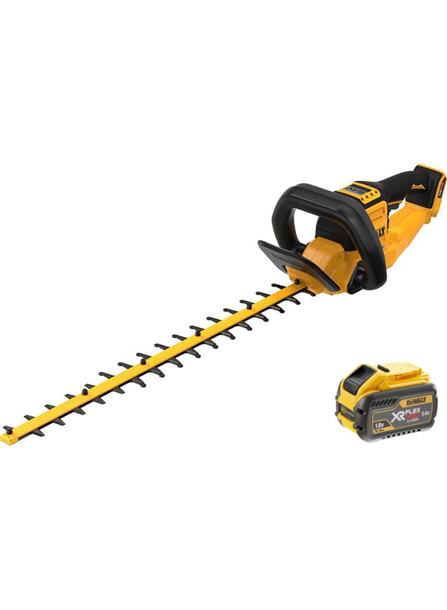 DeWalt DCMHT573X1-QW Akumulátorové nůžky na živý plot FlexVolt 54V 9,0Ah Li-Ion