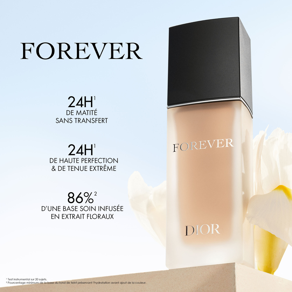 DIOR Dior Forever Fond de teint mat 24 h sans transfert –enrichi en soin – clean –  SPF 20 PA +++