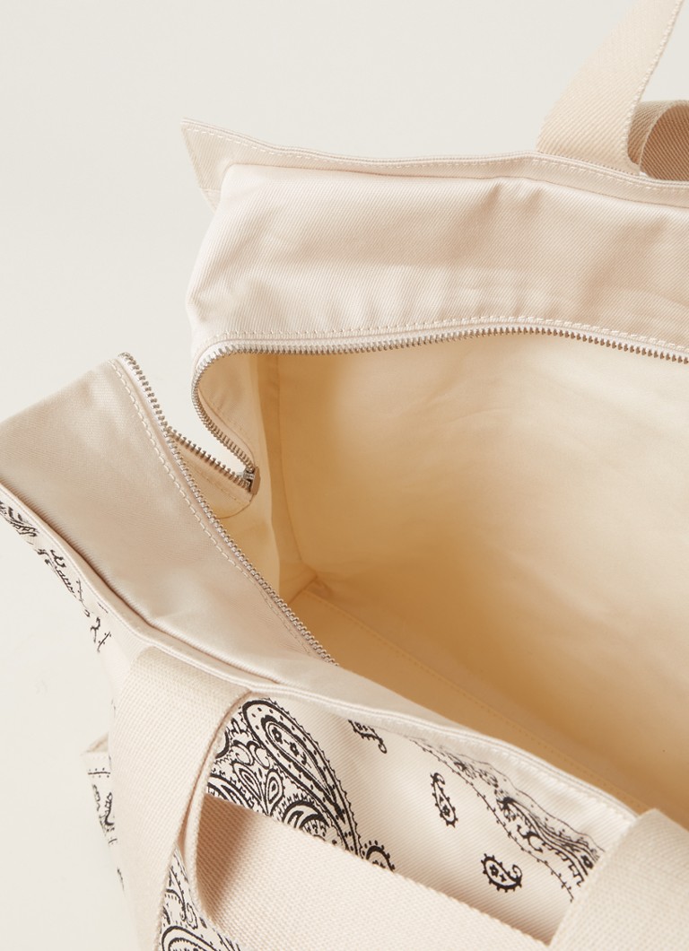 Claudie Pierlot paisley mintás és logós válltáska