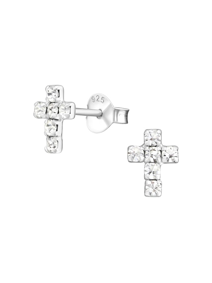 Alexander York Ohrstecker KREUZ in 925 Sterling Silber, 2-tlg. günstig kaufen onesize