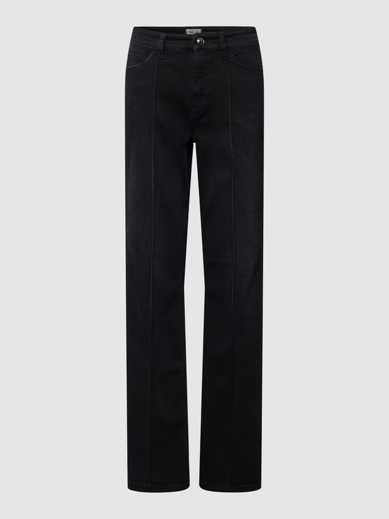 Flared Leg Jeans mit Stretch-Anteil Modell 'FAE' in schwarz