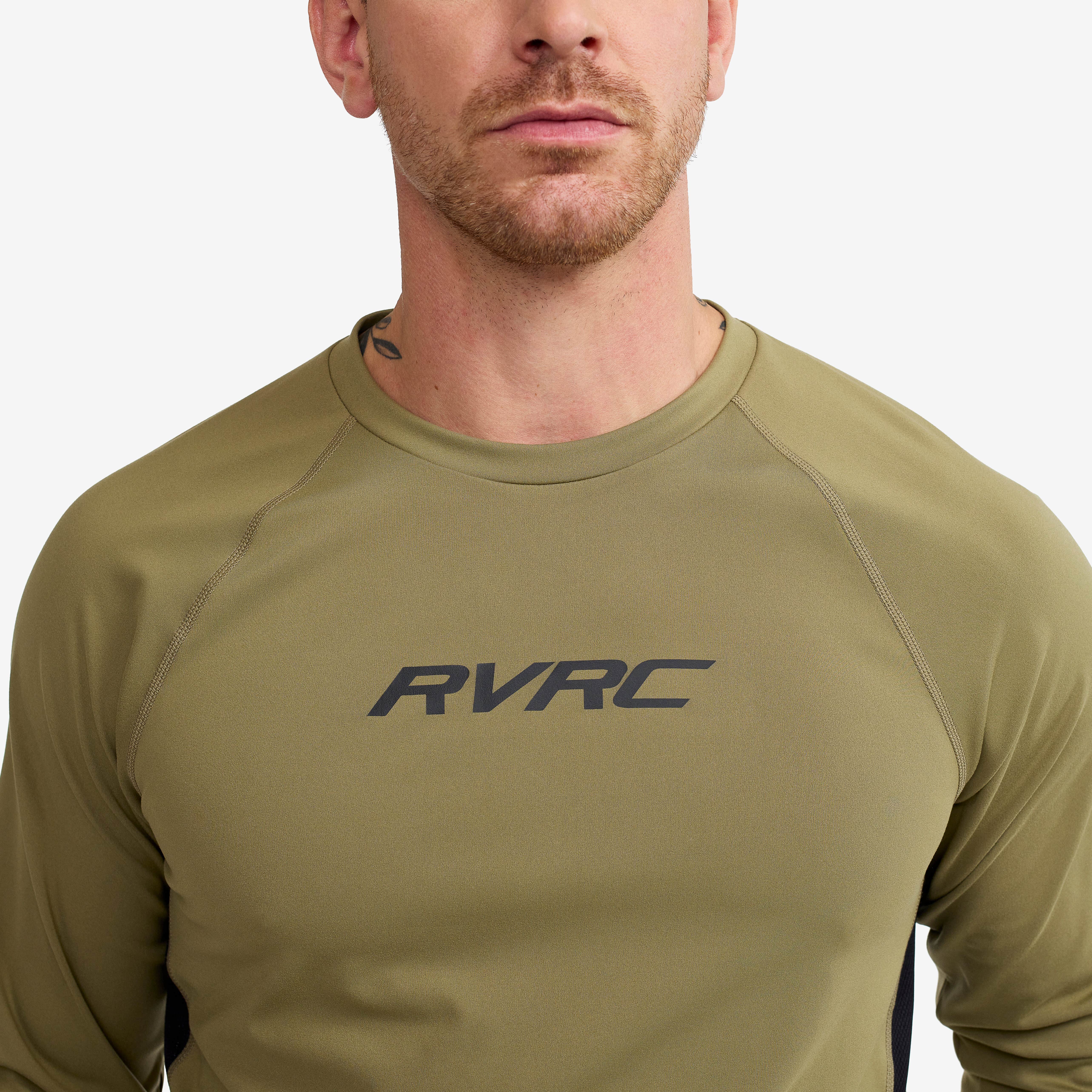 Prep Crew Neck Top Homme Martini Olive