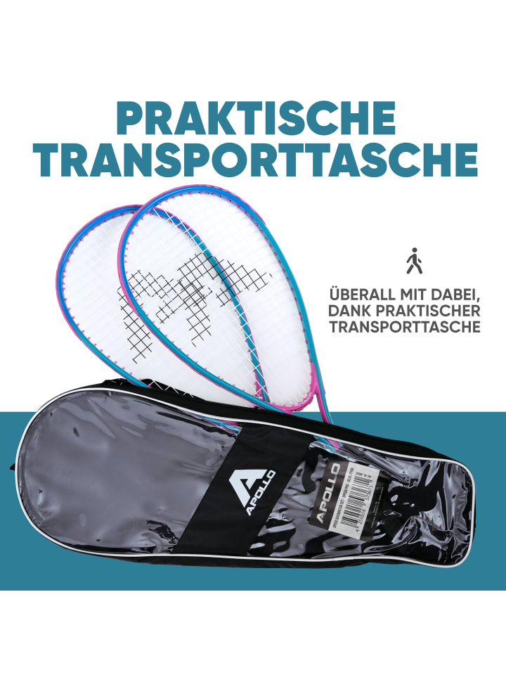 Apollo Badminton Schläger Set Kinder 