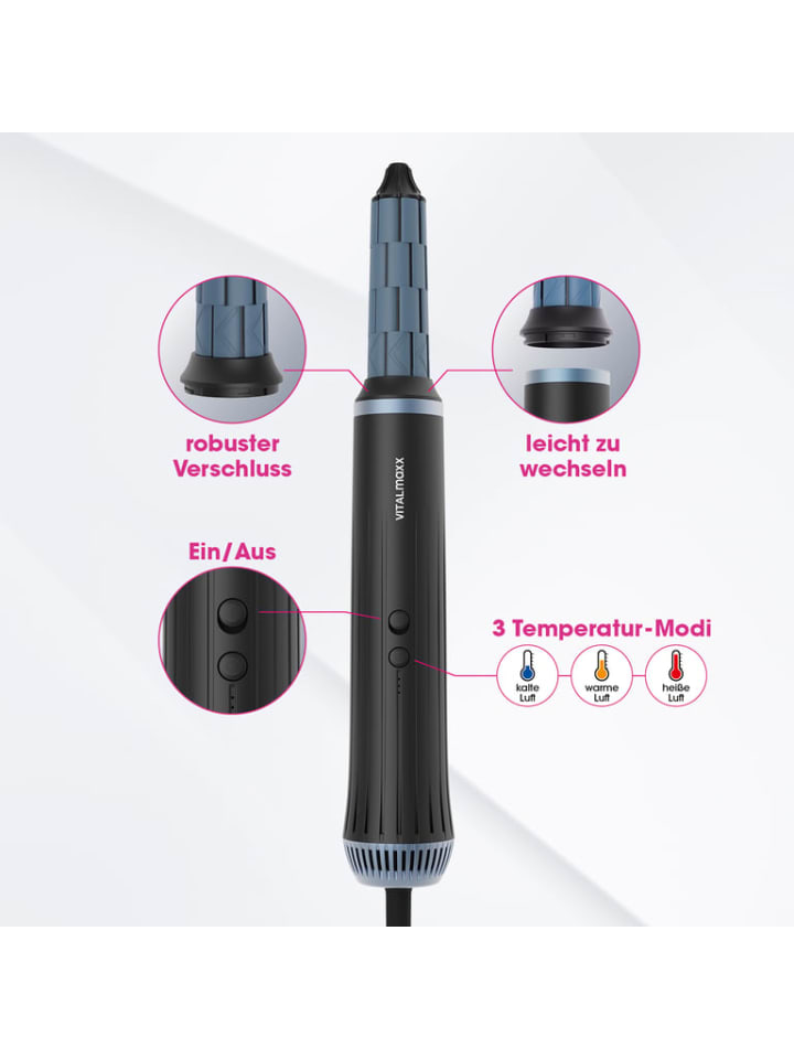 VITALmaxx VITALmaxx Air Curler Plus 7-tlg. - 1500W schwarz günstig kaufen onesize