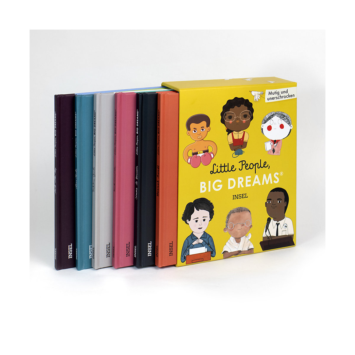Little People, Big Dreams: Mutig und unerschrocken, Geschenkbox mit 6 Bänden