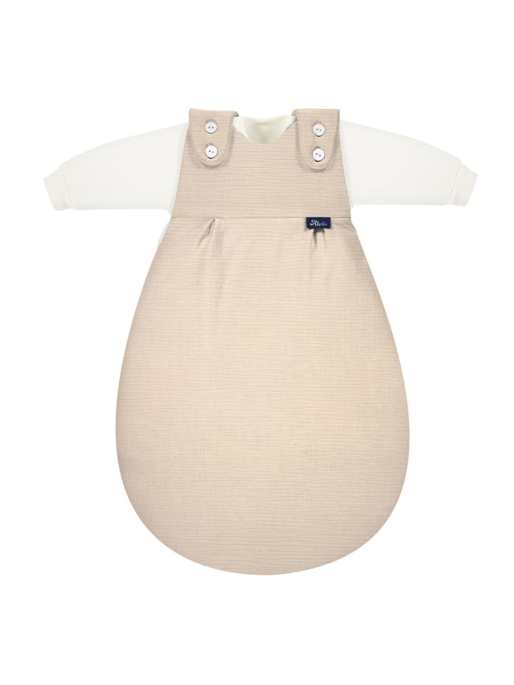 Alvi 4-Season Mull-Schlafsack Baby Mäxchen 2tlg. Exklusiv in Natur günstig kaufen
