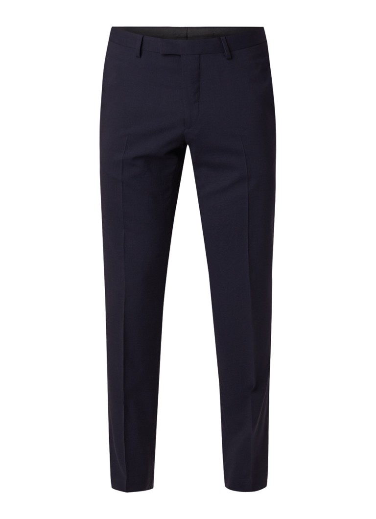 Pantaloni Sandro din lână, cu croială mulată și talie călcată.
