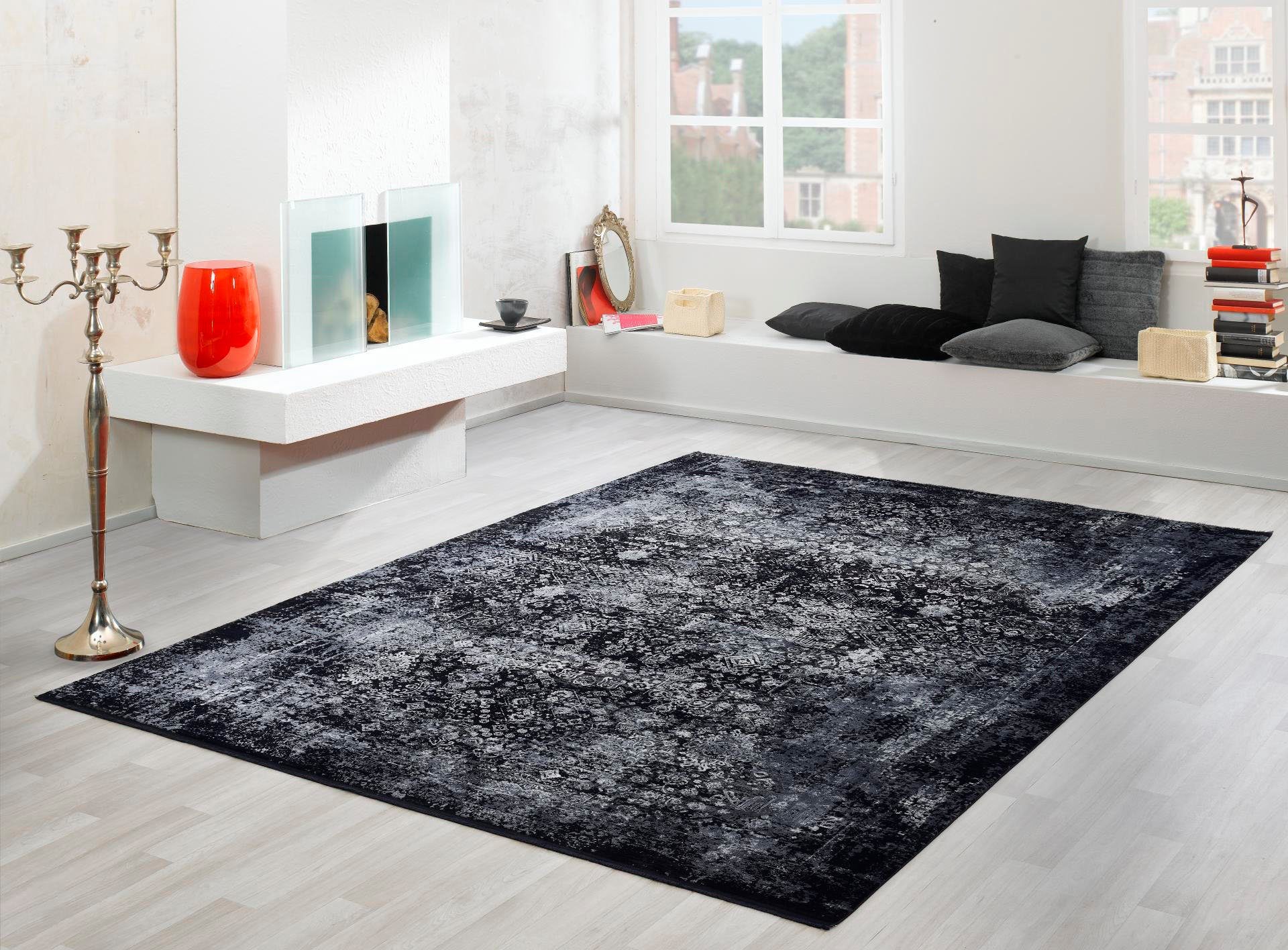 Teppich Magic, OCI DIE TEPPICHMARKE, rechteckig, Höhe: 8 mm, Glanz Viskose, mit Fransen, Wohnzimmer