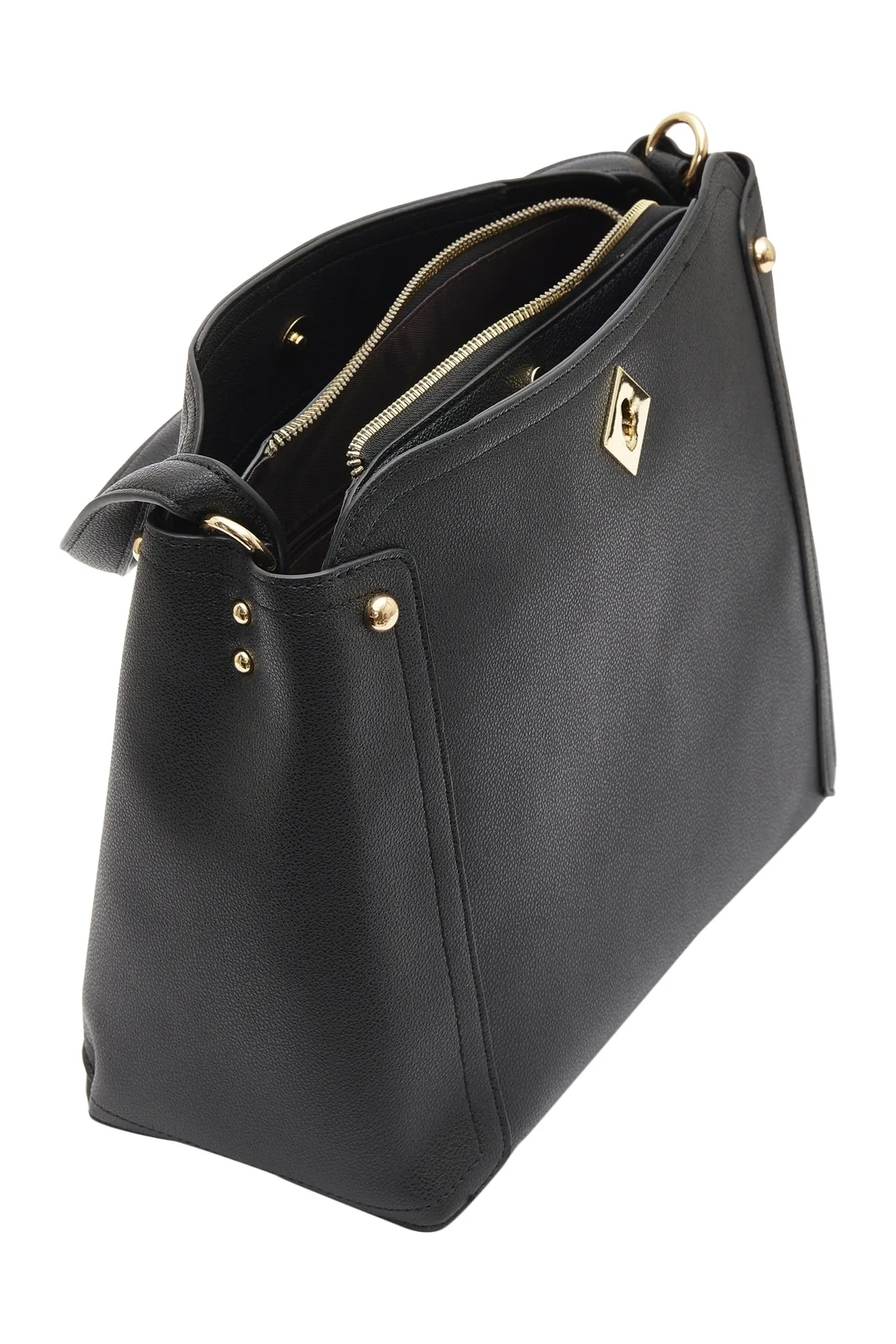 USHA  Handtasche - Schwarz - Unifarben