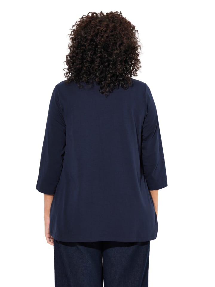 Ulla Popken Longshirt in marine günstig kaufen
